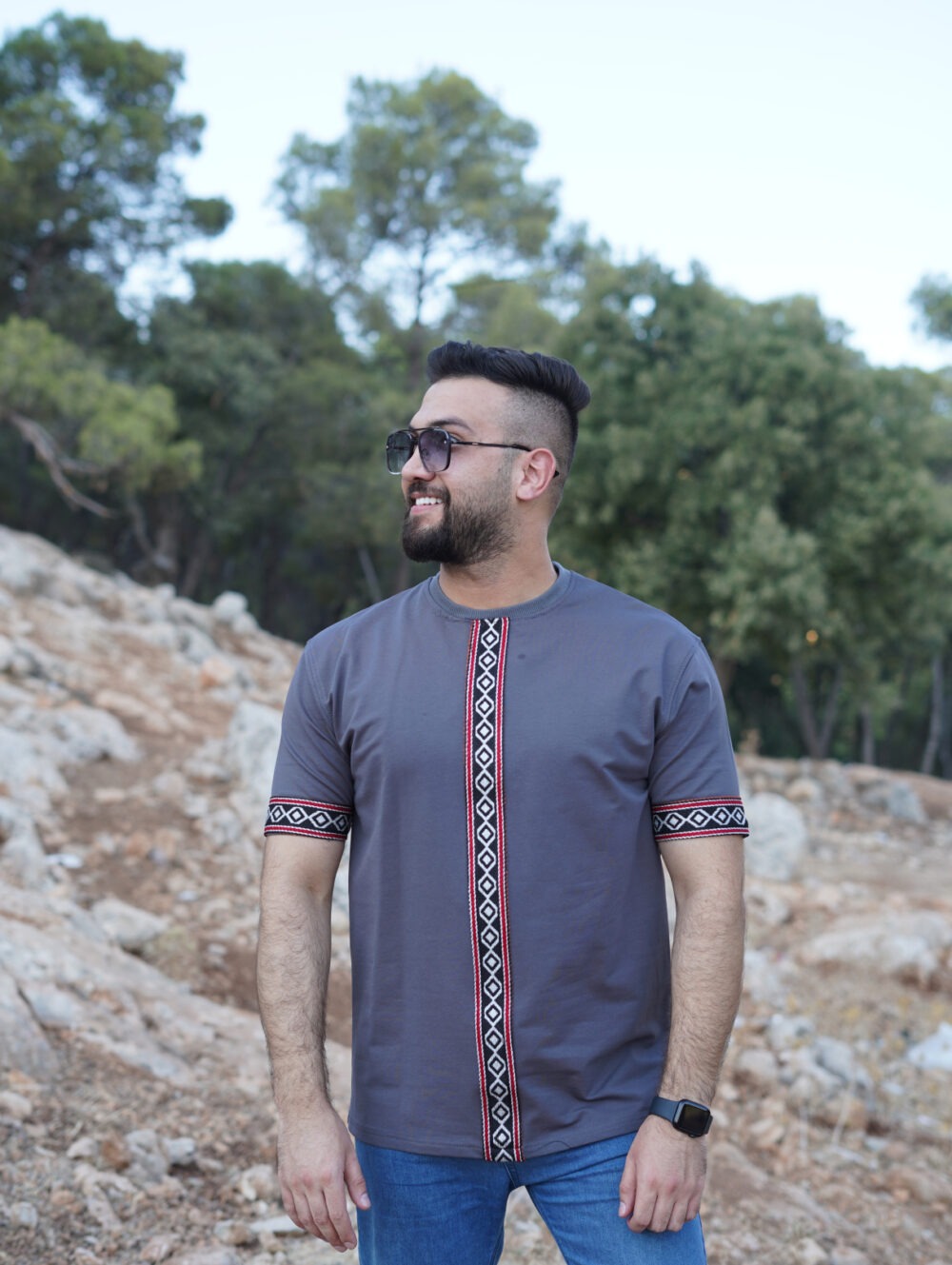Gray Sadu Accent T-Shirt